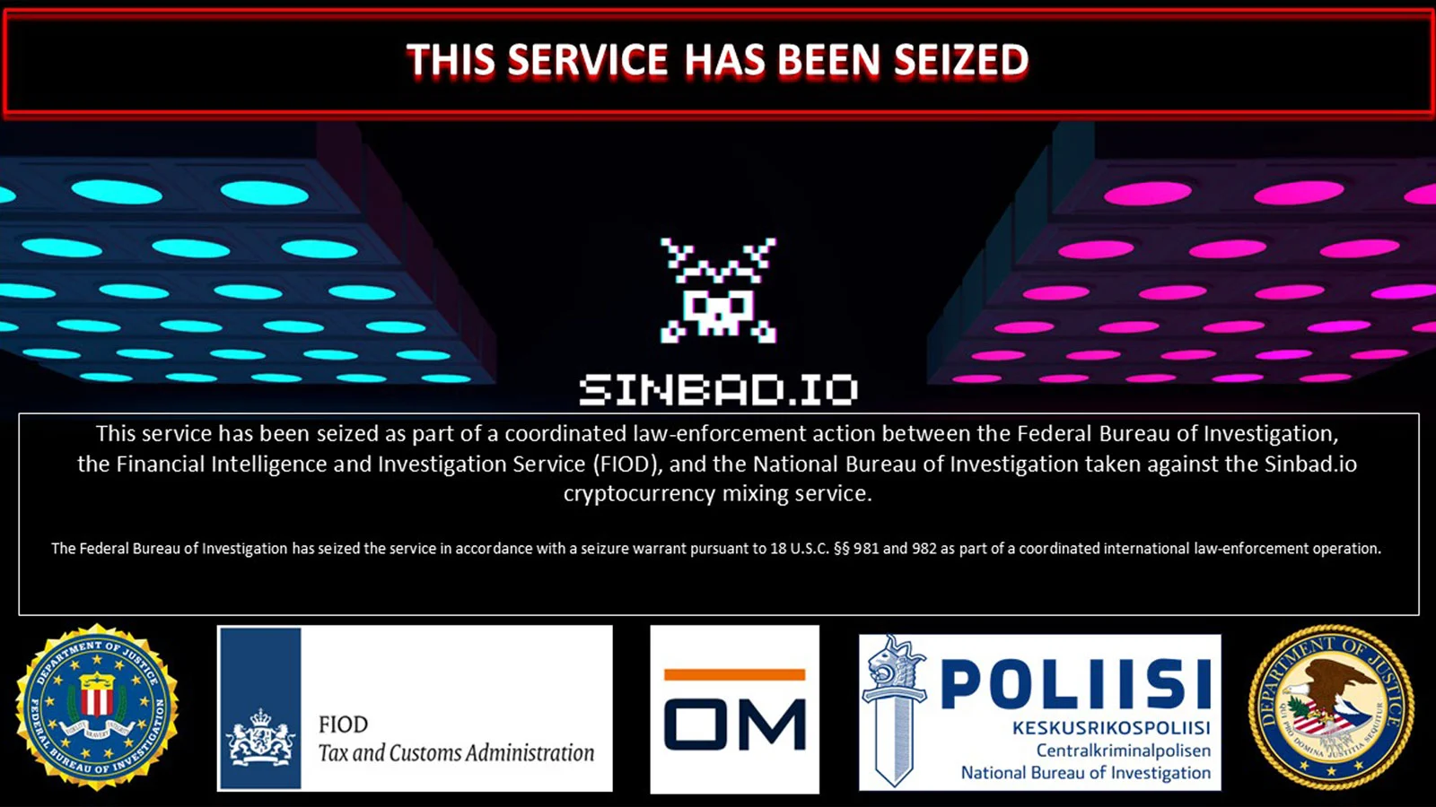 美國財政部查封朝鮮Lazarus黑客使用的Sinbad加密貨幣混合器