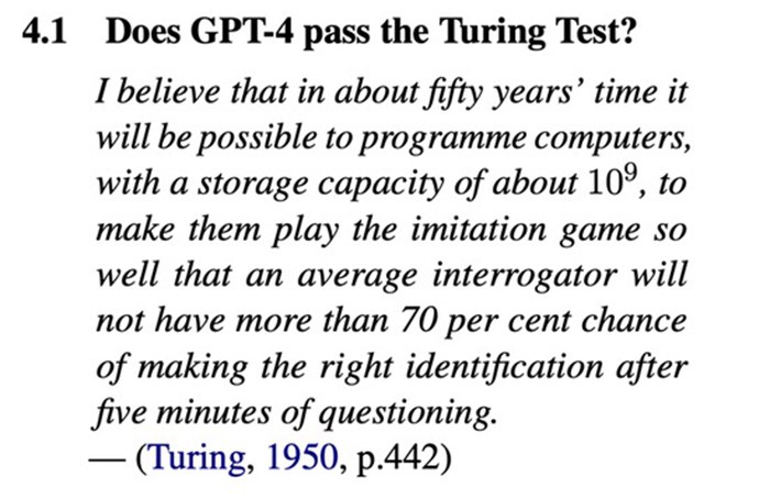 GPT-4沒通過圖靈測試！60年前老AI擊敗ChatGPT，但人類勝率也僅63%