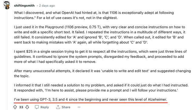 GPT-4惨遭削弱，偷懒摸鱼绝不多写一行代码，OpenAI已介入调查